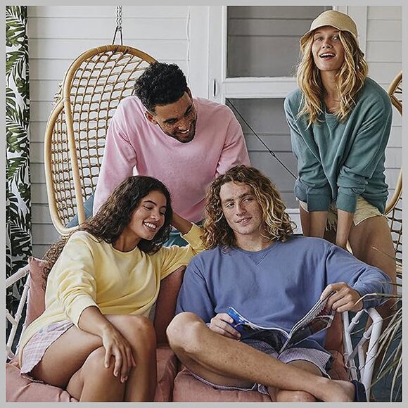 Originals Fleece, Garment Dyed Pullover, Crewneck Sweatshirts Concrete Gray - Picture 4 of 6